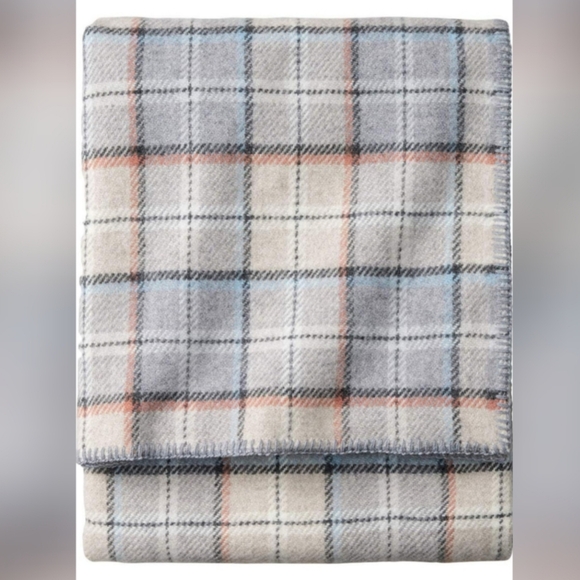 Pendleton Other - Pendleton Eco-Wise Pearl Plaid Washable 100% Wool Blanket, Twin 66" x 96" USA